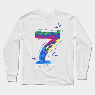 Number 7 Long Sleeve T-Shirt